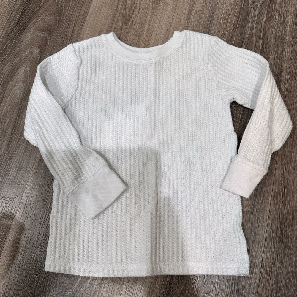 Garanimals Textured White Long Sleeve Tee